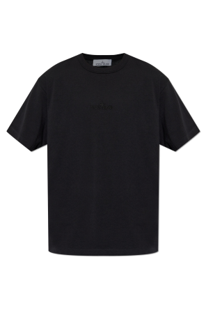 Czarny T-shirt z nadrukowanym logo Gucci - Vitkac Polska
